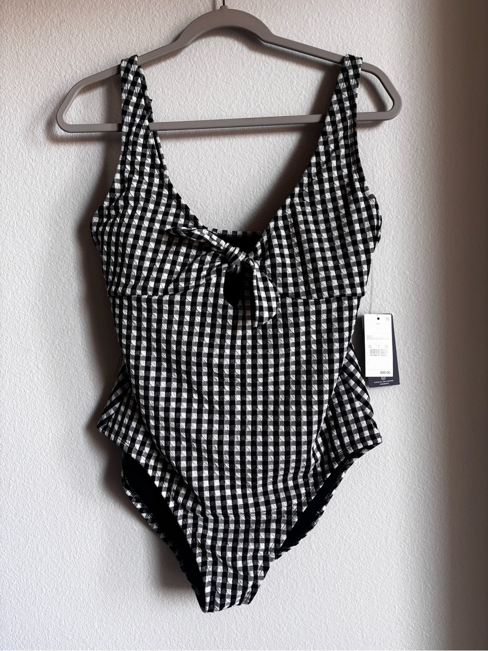 NWT Women’s Lands' End Gingham Swimsuit